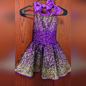 Weissman IC purple dance costume